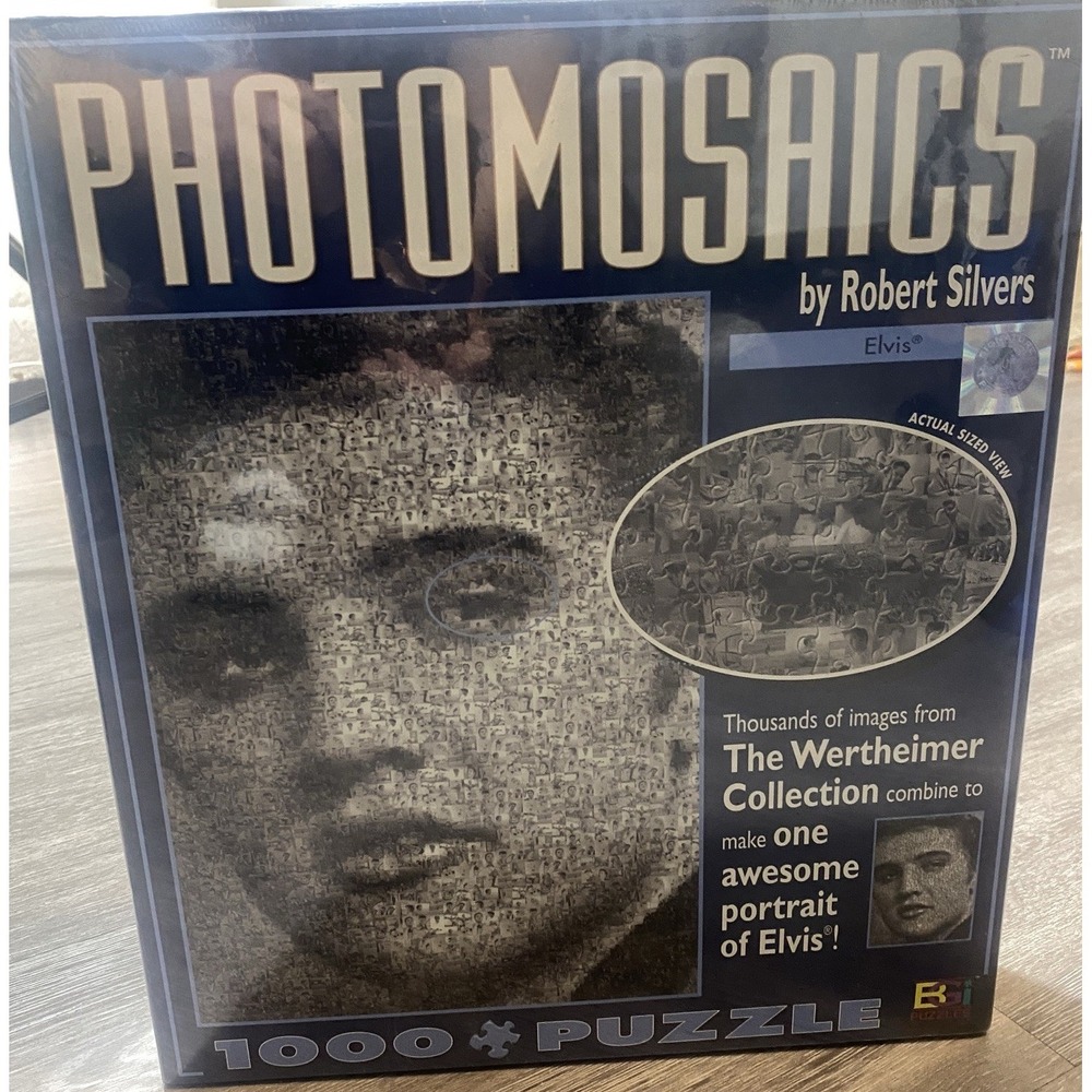 Elvis Presley Photomosaics by‎ Robert Silvers Jigsaw Puzzle 1026 Pieces NEW